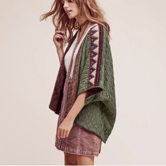 Anthropologie Sweaters - Anthropologie Bl^nk London Kerviona cardi jacket embellished kimono OS M/L